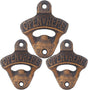 Wall Mounted Cast Iron Beer Bottle Opener (3 PCS)