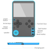 Handheld Game Console 500 Classic Games LCD Portable Retro Video Mini Game Console Rechargeable Great Gift for Kids and Adults