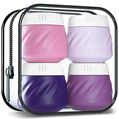 Silicone Travel Containers for Toiletries