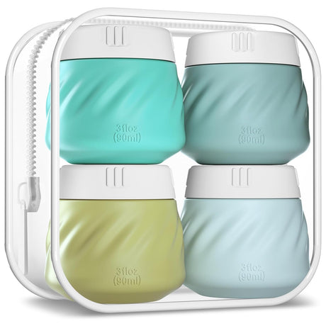 Silicone Travel Containers for Toiletries