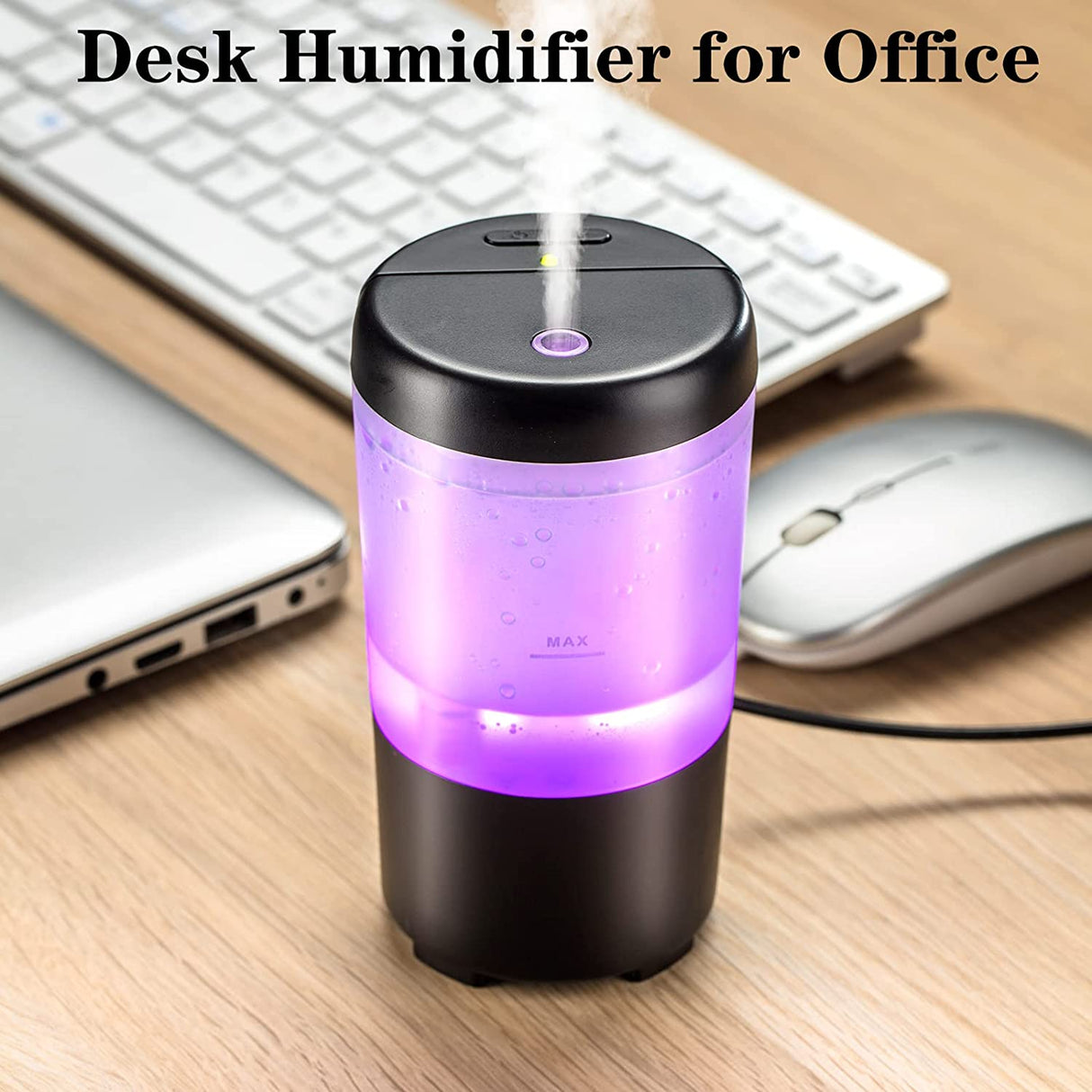 Essential Oil Car & Desk Diffuser with 7 Glowing Colors!