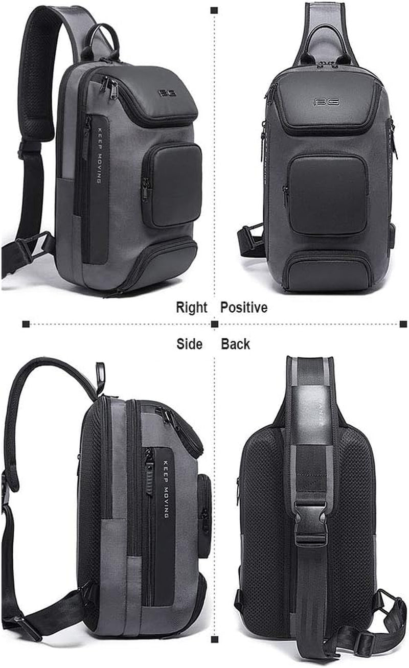 Sling Backpack Sling Bag Crossbody Backpack Shoulder Casual Daypack Rucksack for Men