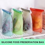 Reusable Silicone Food Bags (+Optional Universal Round Lids)