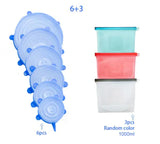 Reusable Silicone Food Bags (+Optional Universal Round Lids)