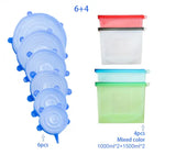 Reusable Silicone Food Bags (+Optional Universal Round Lids)