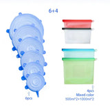 Reusable Silicone Food Bags (+Optional Universal Round Lids)