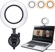 Video Conference Lighting Kit,Computer/Laptop Moniter LED Video Light Dimmable 6500K Ring Light for Remote Working,Zoom Call,Self Broadcasting,Live Streaming