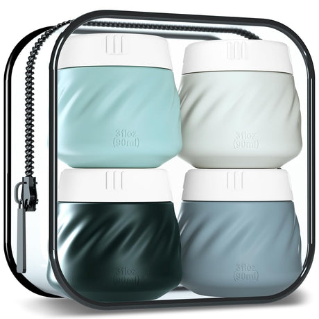 Silicone Travel Containers for Toiletries